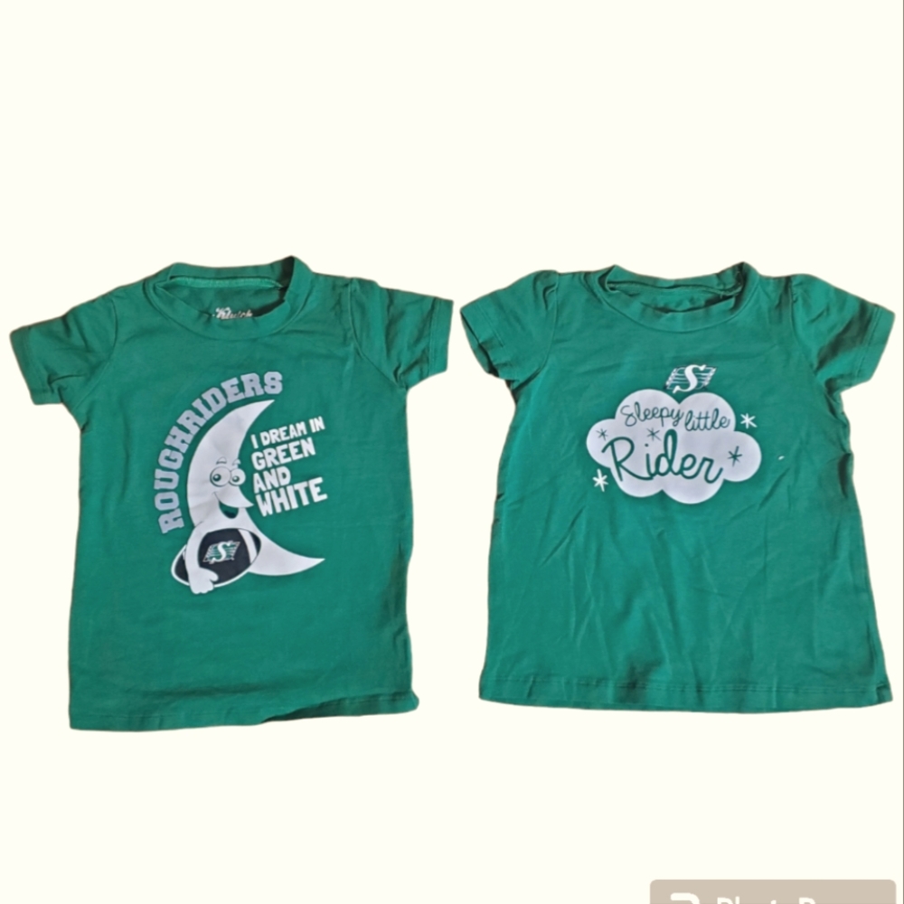 CFL Saskatchewan Roughriders 2T Toddler TShirt set of 2